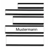 Placa de identificação retangular Franken C168