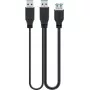 Cabo USB Goobay 3.0 0,3 m USB 3.2 Gen 1 2x USB A preto