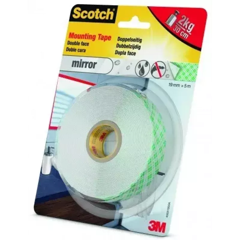 Fita adesiva para papel de carta 3M 40031950 transparente 5 m forte aderência 19 mm