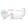 WAH25A 001 aço inoxidável alumínio Schwaiger
