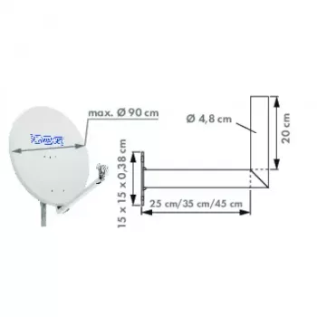 WAH25A 001 aço inoxidável alumínio Schwaiger