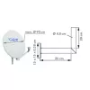 WAH25A 001 aço inoxidável alumínio Schwaiger