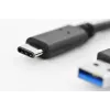 Cabo USB Digitus DK-300136-010-S USB 2.0 1 m USB C USB A preto