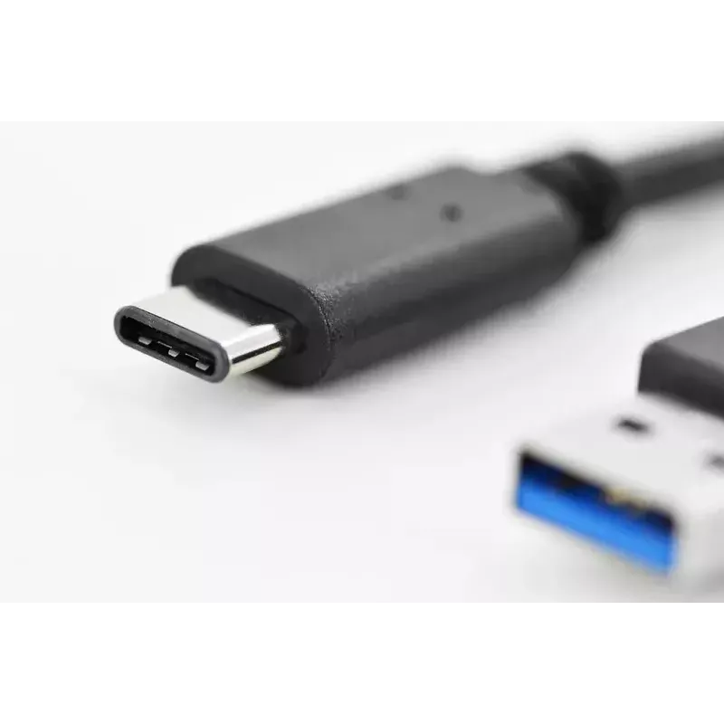 Cabo USB Digitus DK-300136-010-S USB 2.0 1 m USB C USB A preto