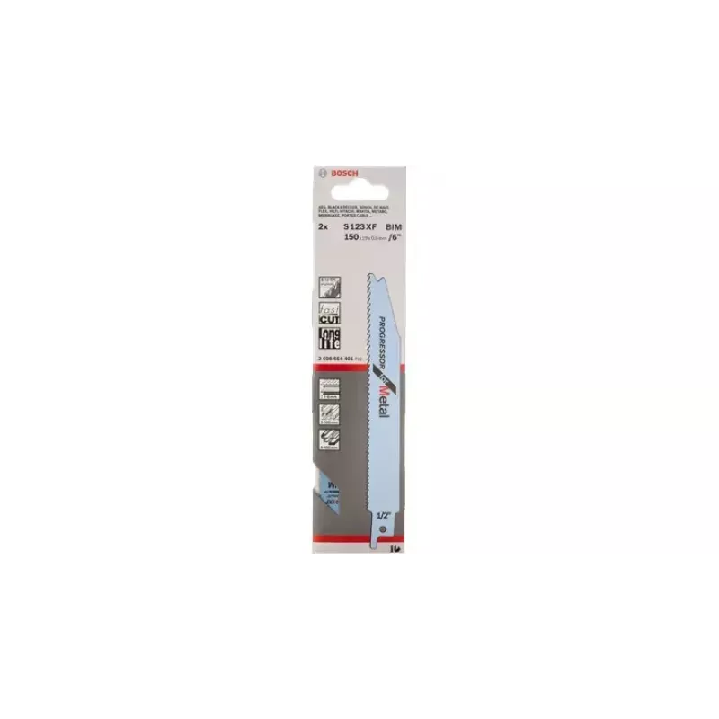 Bosch S 123 XF Progressor for Metal lâminas de serra sabre