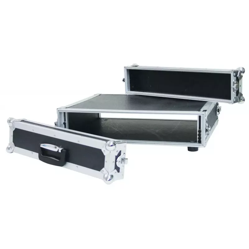 Flightcase Roadinger 30107200 contraplacado preto prateado 5,2 kg