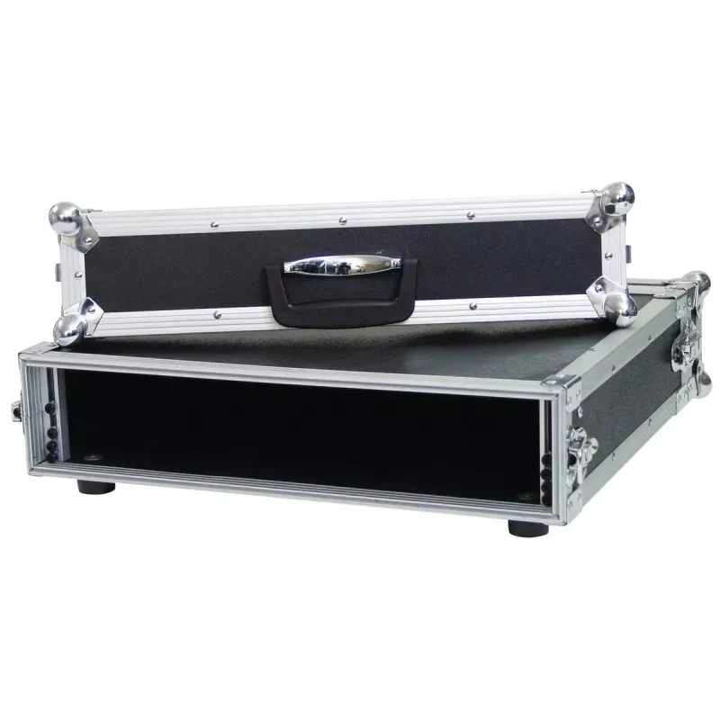 Flightcase Roadinger 30107200 contraplacado preto prateado 5,2 kg