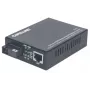 Intellinet 510530 conversor de suporte Fast Ethernet WDM, de 10/100Base-TX (RJ-45) para 100Base-FX (SC) monomodo, 20 km (12,4 mi), Rx1310/Tx1550 nm