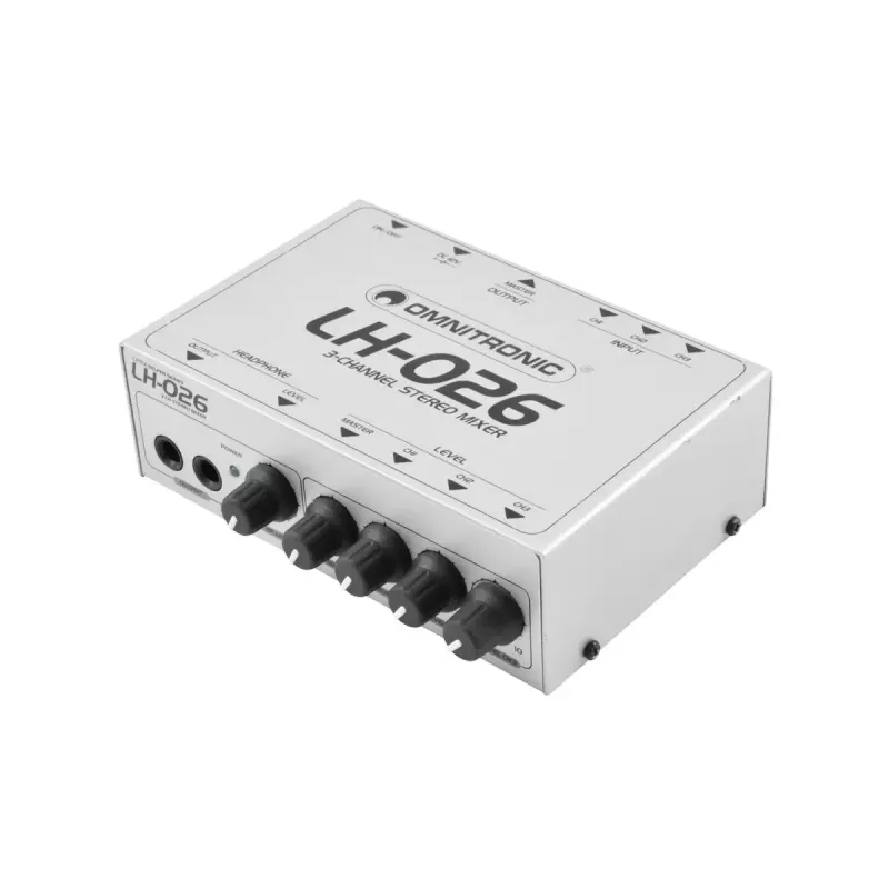 Misturadora de áudio Omnitronic 10355026 3 canais 20 - 20000 Hz branco