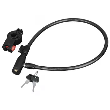 Hama 00178109 cadeado para bicicleta preto 650 mm cadeado de cabo