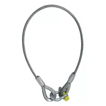 EUROLITE Corda de segurança 1000x10 mm com grilhão, até 400 kg