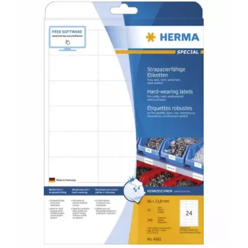 Etiqueta de impressora autoadesiva HERMA 4582