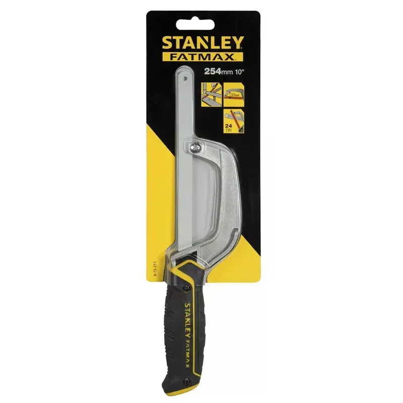 Serra de arco Stanley 0-15-211 25 cm preto amarelo punho de plástico