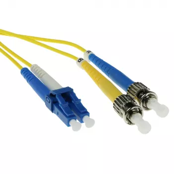 ACT 2 metros cabo de patch de fibra ótica LSZH Singlemode 9/125 OS2 duplex com fichas LC e ST