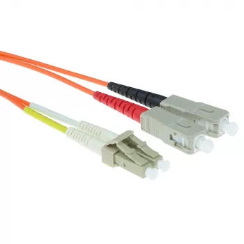 ACT 5 m cabo de patch de fibra ótica LSZH Multimode 50/125 OM2 duplex com fichas LC e SC