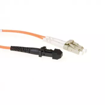 ACT 10 metros cabo de patch de fibra ótica LSZH Multimode 62.5/125 OM1 duplex com fichas MTRJ e LC
