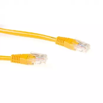 ACT amarelo 3 metros cabo de patch U/UTP CAT6A com fichas RJ45