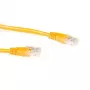 ACT amarelo 20 metros cabo de patch U/UTP CAT6A com fichas RJ45