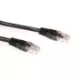 ACT preto 2 metros cabo de patch U/UTP CAT6A com fichas RJ45