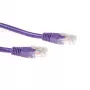 ACT lilás 1 metro cabo de patch U/UTP CAT6A com fichas RJ45