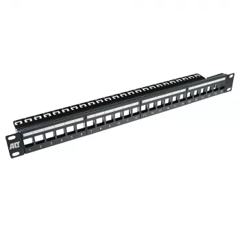 Patch panel Keystone de 24 portas sem conectores ACT