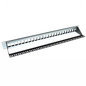 Patch panel Keystone de 24 portas sem conectores ACT