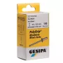 Rebite cego GESIPA 1432060 aço inoxidável cinzento 6,5 mm cabeça 3,2 mm haste 8 mm comprimento