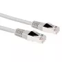 Cabo de rede ACT cinzento 0,5 metros LSZH F/UTP CAT5E com fichas RJ45
