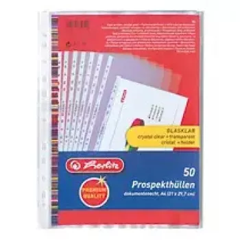 Capas transparentes Herlitz 05850508 A4