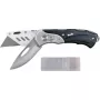 Faca multiusos KWB 016910 faca de lâmina retrátil preta Drop-Point