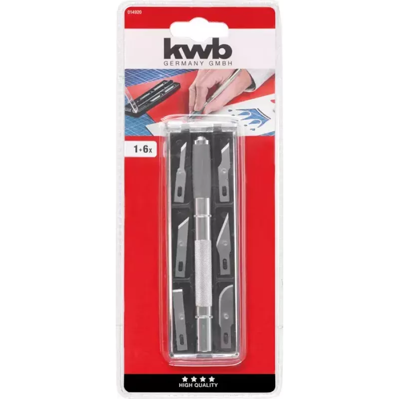 Faca multiusos KWB 014920 faca de lâmina tipo razor largura da lâmina 5 mm
