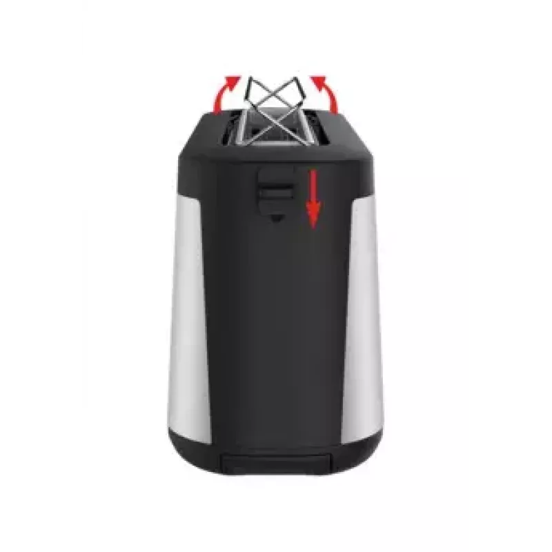 Torradeira Tefal TL4308 2 fatias 1000 W preto aço inoxidável