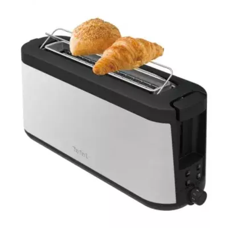 Torradeira Tefal TL4308 2 fatias 1000 W preto aço inoxidável