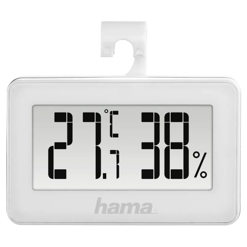 Estação meteorológica digital HAMA 00186363 – termómetro e higrómetro interior, humidade 20–95 %, branco, pilha CR2025