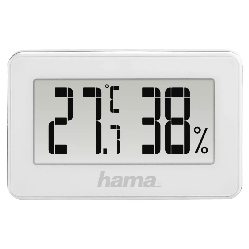 Estação meteorológica digital HAMA 00186363 – termómetro e higrómetro interior, humidade 20–95 %, branco, pilha CR2025