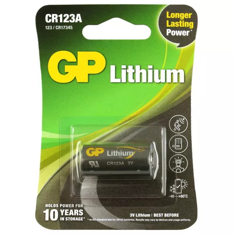 Pilha descartável GP Batteries 070CR123AEC1