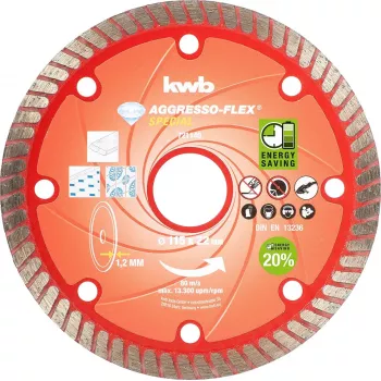 kwb 721140 Disco de corte para pedra, 115 mm