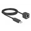 Cabo de ligação série DeLOCK 64165 USB 2.0 Type-A para RS-232 RJ45 2 m preto