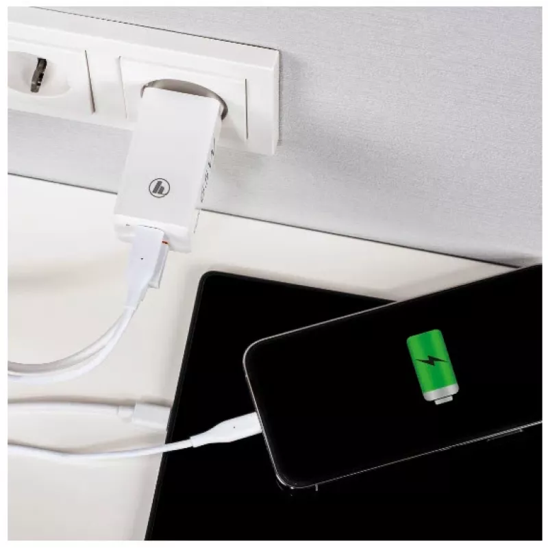 Hama 00139538 carregador móvel portátil, smartphone, tablet branco carregamento rápido AC interior