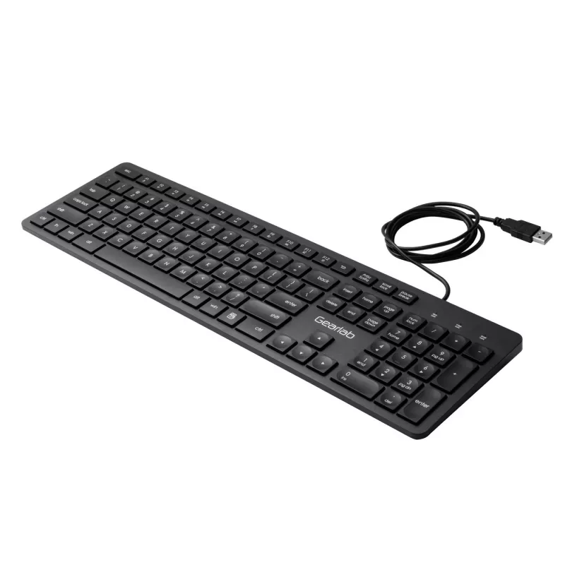 eSTUFF GLB211202 teclado de escritório USB QWERTY US International preto