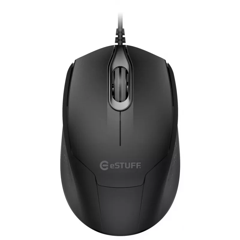 eSTUFF GLB213002 rato de escritório ambidestro USB Type-A ótico 1200 DPI