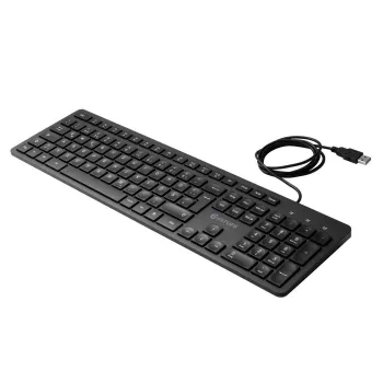 eSTUFF GLB211402 teclado de escritório USB QWERTZ alemão preto