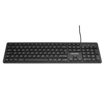 eSTUFF GLB211402 teclado de escritório USB QWERTZ alemão preto
