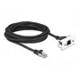 Cabo de extensão de rede DeLOCK 5m Cat.6A S/FTP RJ45 preto