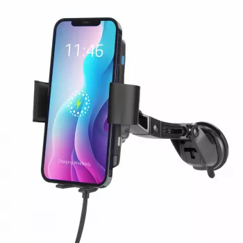 Suporte automático para smartphone ACT AC9010 com carregamento sem fios