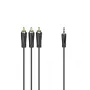 Cabo de áudio Hama 00205154 1,5 m 3,5 mm 3 x RCA preto