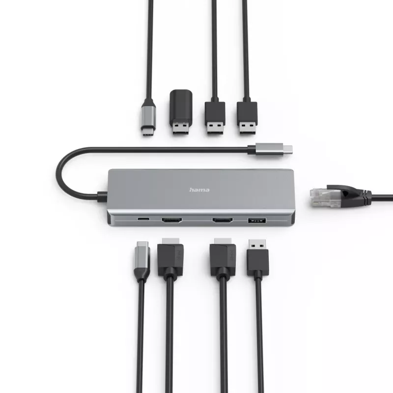 Hama CONNECT2Media USB Type-C 5000 Mbit/s antracite