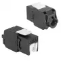 ACT Keystone Jack RJ45 CAT6 não blindado sem ferramentas com obturador, preto