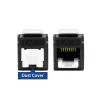 ACT Keystone Jack RJ45 CAT6 não blindado sem ferramentas com obturador, preto