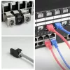 ACT Keystone Jack RJ45 CAT6 não blindado sem ferramentas com obturador, preto